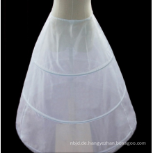 Weiße Petticoats 3 Reifen Clear Braut Petticoat für schöne Brautkleid